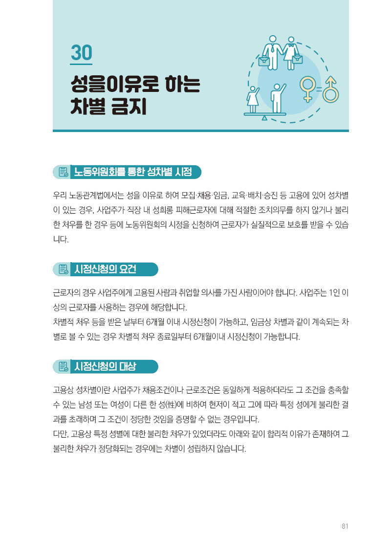 성을이유로 하는 차별 금지